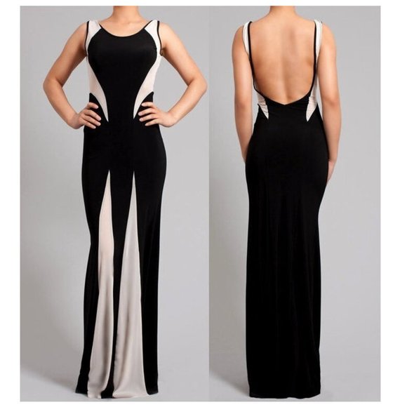Dresses & Skirts - Black Ivory Mesh Hourglass Mermaid Maxi Dress